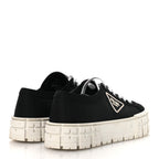 Prada Re-Nylon Gabardine Triangle Logo Double Wheel 50mm Sneakers 41.5 Black