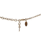 Chanel Resin Crystal Butterfly CC Pendant Necklace Gold Black