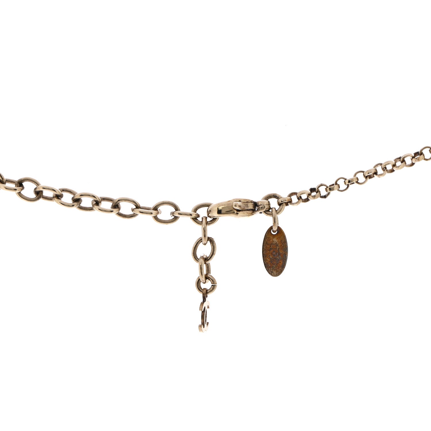 Chanel Resin Crystal Butterfly CC Pendant Necklace Gold Black