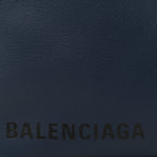 Balenciaga Calfskin Triangle Pouch M Bleu Canopee