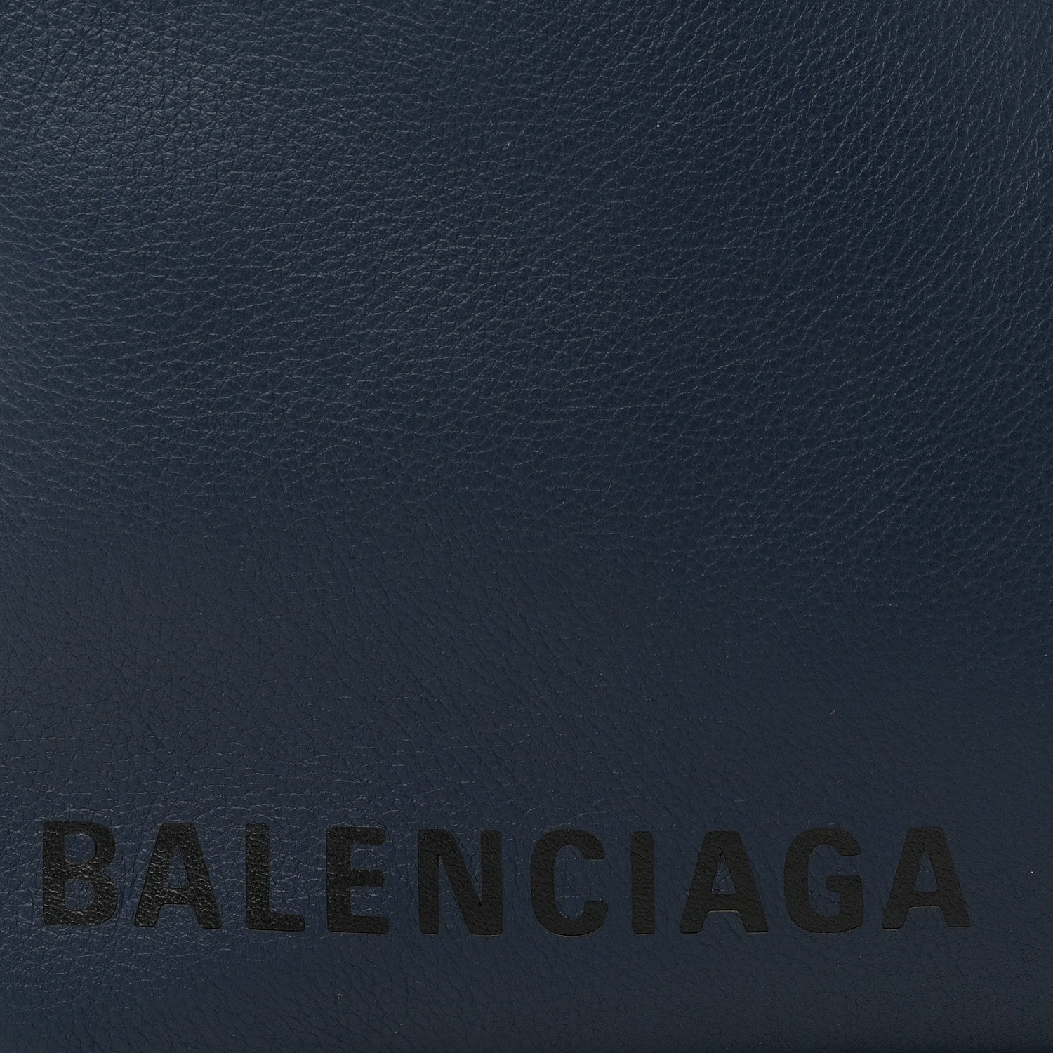 Balenciaga Calfskin Triangle Pouch M Bleu Canopee