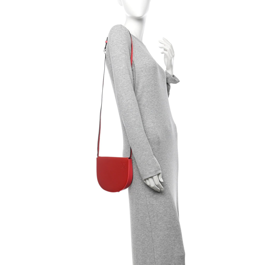 Loewe Soft Calfskin Heel Bag Pomodoro Poppy Pink
