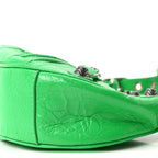 Balenciaga Agneau Arena Le Cagole Shoulder Bag XS Vivid Green