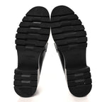 Chanel Calfskin Metal CC Loafers 39 Black