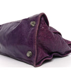 Balenciaga Agneau Giant 21 Silver Hardware Work Raisin