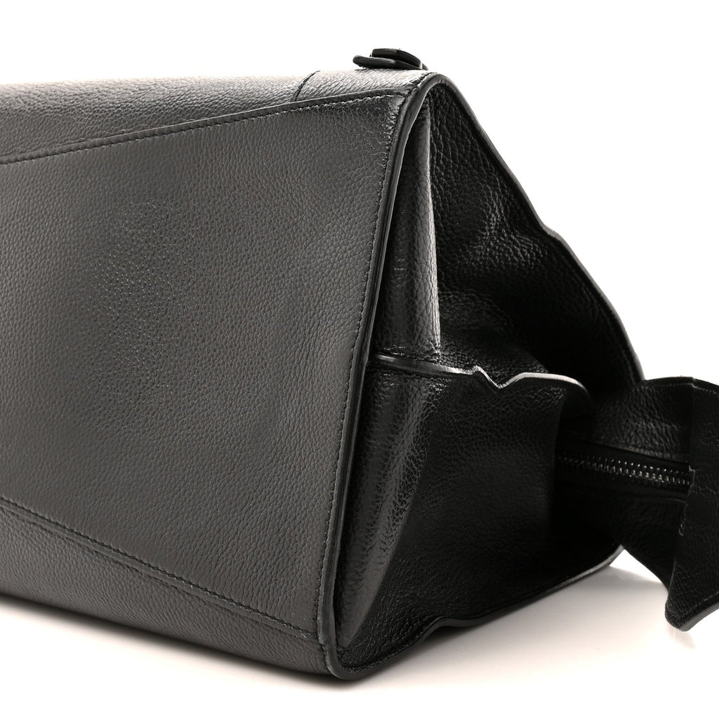 Balenciaga Grained Calfskin Neo Classic Black Hardware Medium City Black