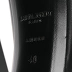 Saint Laurent Calfskin Mina Lace Up Platform Boots 40 Black