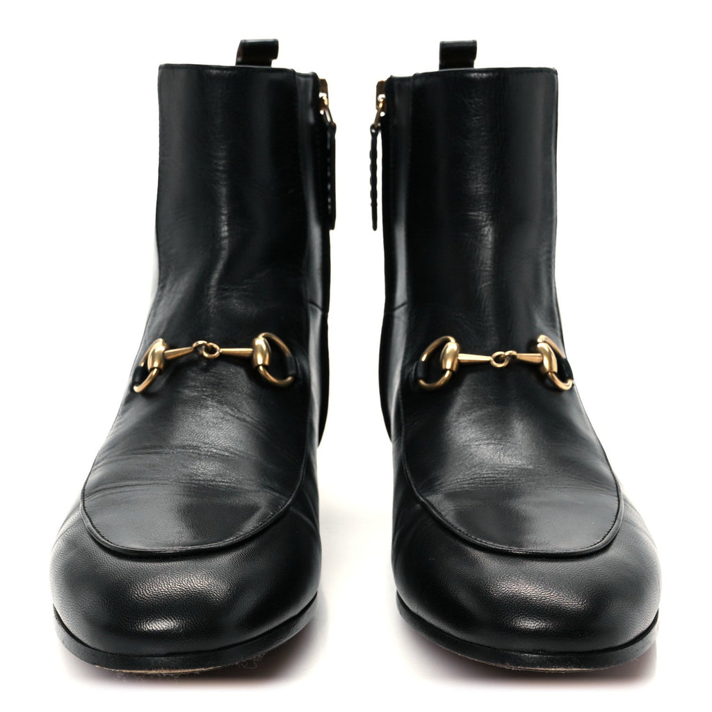 Gucci Malaga Kid Womens Jordaan Ankle Boots 36 Black