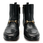Gucci Malaga Kid Womens Jordaan Ankle Boots 36 Black