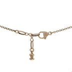 Chanel Resin Strass Pearl Perfume Bottle CC Necklace Black Gold