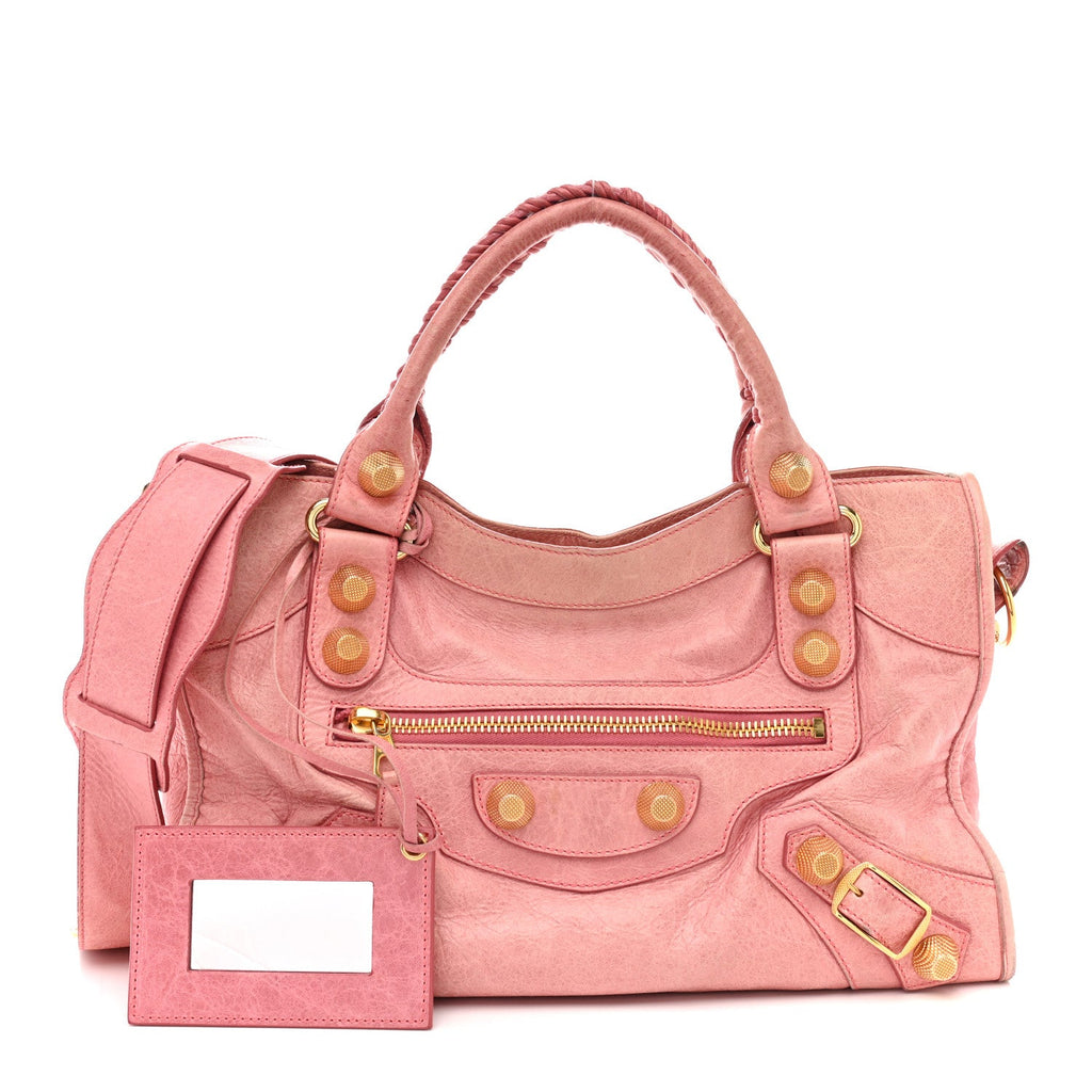 Balenciaga Agneau Giant 21 Gold Hardware City Bubblegum