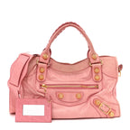 Balenciaga Agneau Giant 21 Gold Hardware City Bubblegum