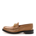Gucci Mandala Goatskin Mens Horsebit Loafers 10 Friky Taupe
