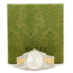 Gucci Stainless Steel 38mm G-Timeless Two Tone Bee Automatic Watch Silver