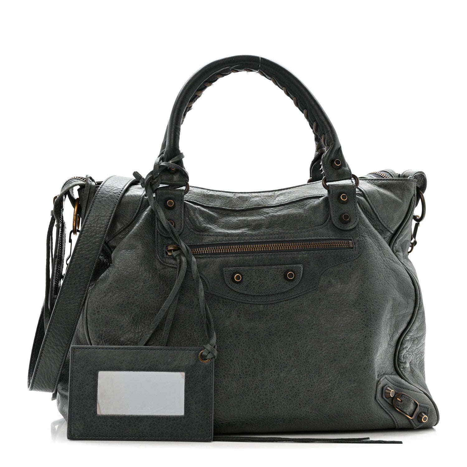 Balenciaga Agneau Classic Hardware Velo Anthracite