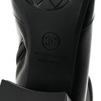 Chanel Stretch Lambskin Cap Toe CC Short Boots 35 Black