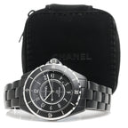 Chanel Stainless Steel Matte Ceramic 41mm J12 Automatic Watch Black