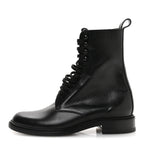 Saint Laurent Stalker Lambskin Mens Army 20 Lace Up Boots 40 Black