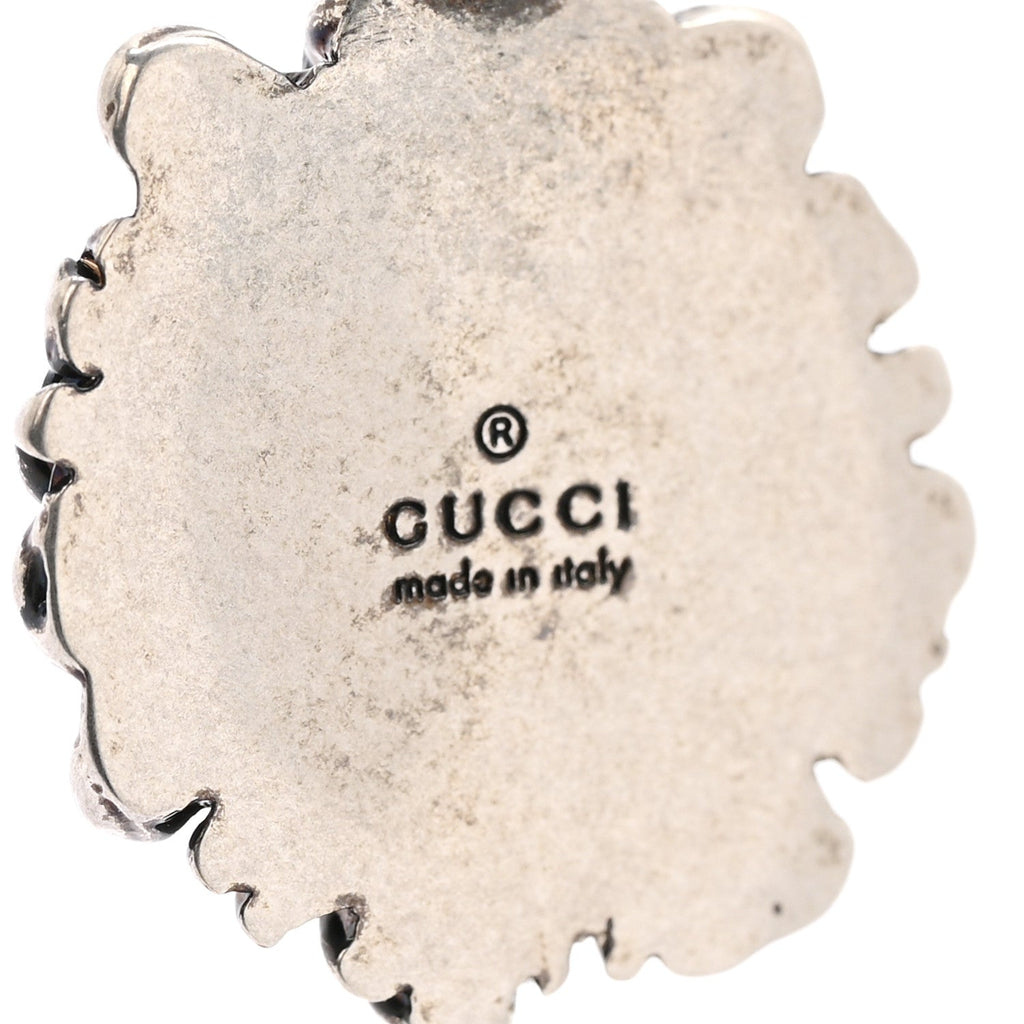 Gucci Metal Lion Head Necklace Silver