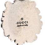 Gucci Metal Lion Head Necklace Silver