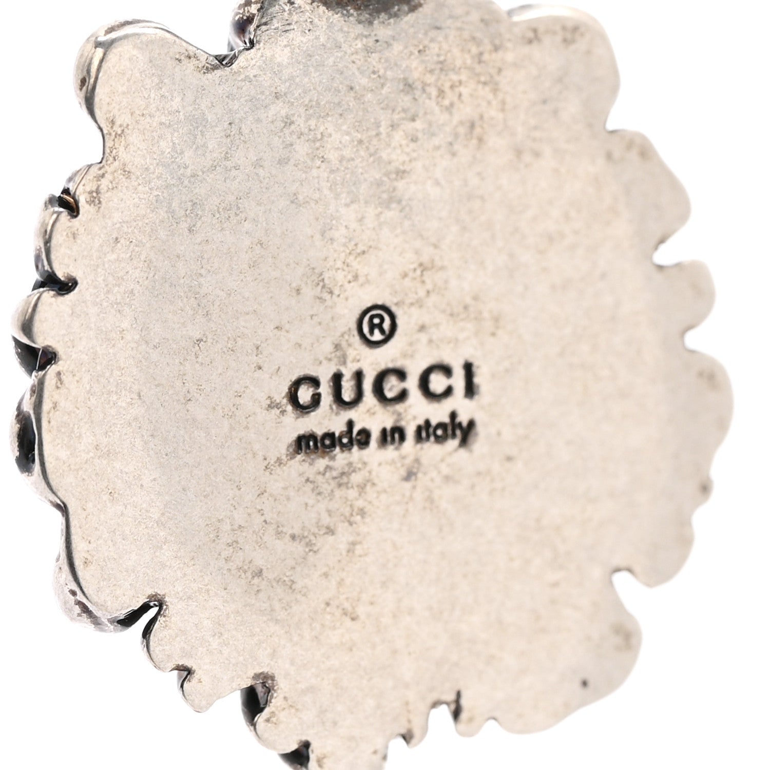 Gucci Metal Lion Head Necklace Silver