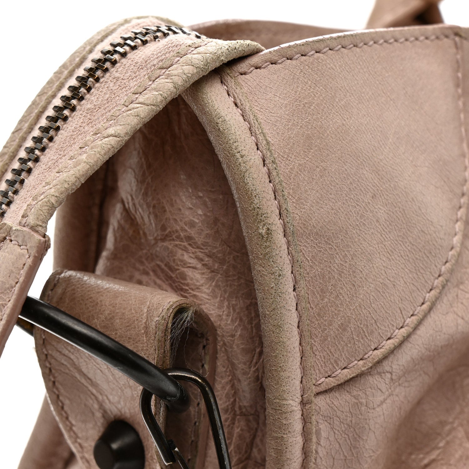 Balenciaga Agneau Classic Hardware City Bois De Rose
