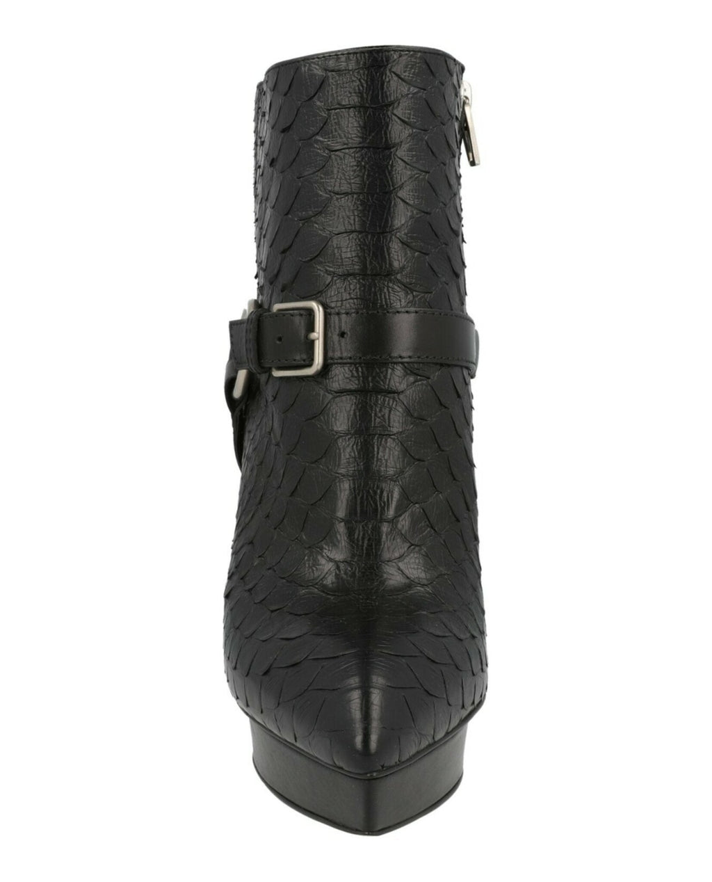 Saint Laurent Womens Janis Python Ankle Boots