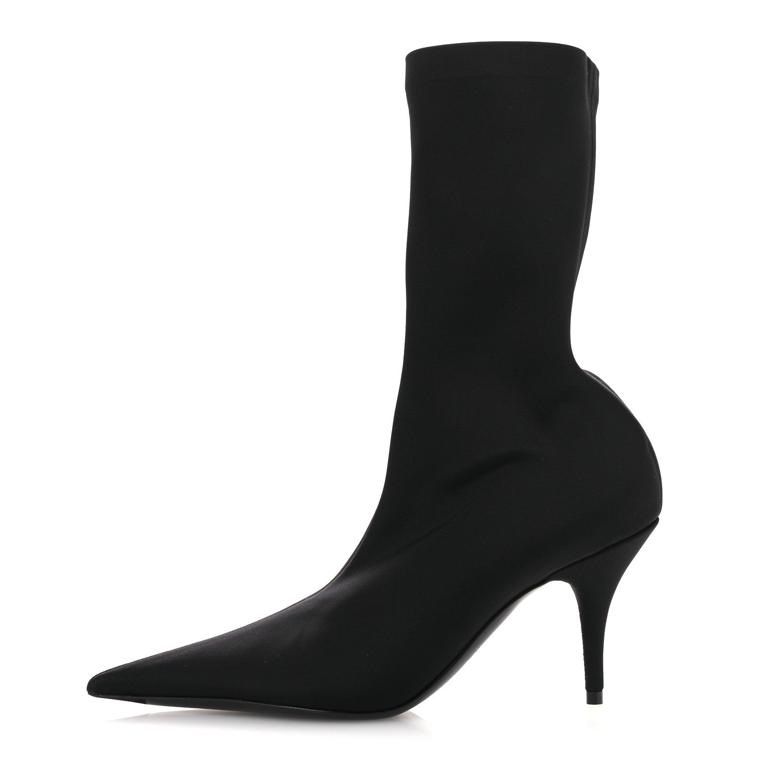 Balenciaga Jersey Crepe Extreme Pointed Toe Knife Booties 36 Black