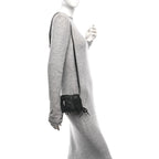 Balenciaga Faux Calfskin Fabric Sneakerhead Phone Crossbody Bag Black