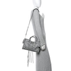 Balenciaga Agneau Classic Silver Hardware S City Gris Haussmannien