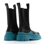 Bottega Veneta Calfskin Mens The Tire Chelsea Boots 37 Black Blaster