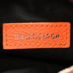 Balenciaga Agneau Arena Le Cagole Shoulder Bag XS Orange