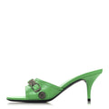 Balenciaga Agneau Arena Cagole 50mm Slide Sandals 36.5 Vivd Green