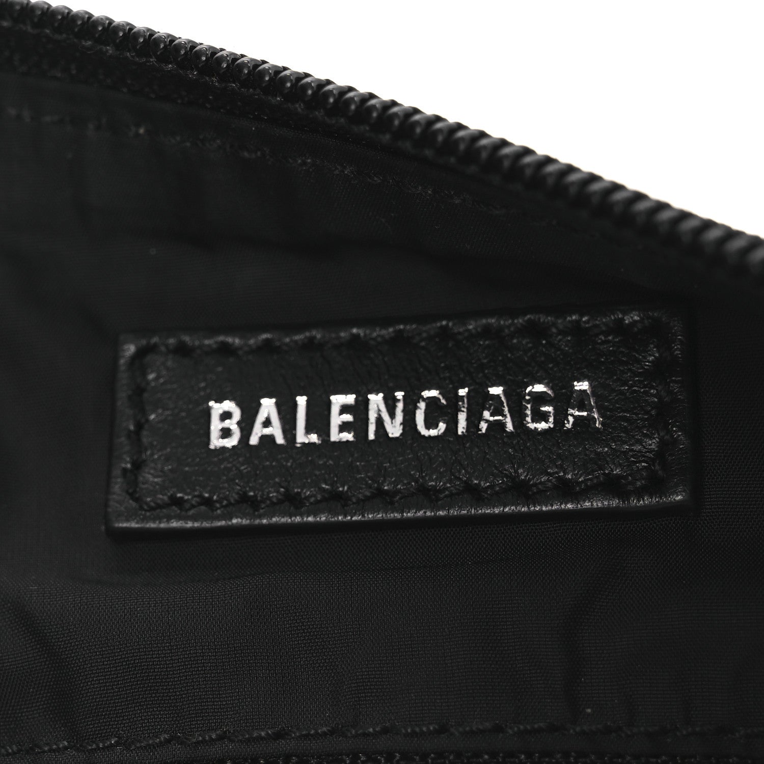 Balenciaga Recycled Sport Nylon Logo Embroidered Wheel Sling Bag Black Pink
