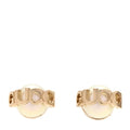 Gucci Metal Pearl Logo Magnetic Earrings Gold