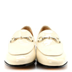 Gucci Patent Womens Jordaan Loafers 40 Mystic White