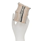 Saint Laurent Brass Organic Oversized Cuff Bracelet  S Argent Brilliant