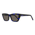 Saint Laurent Sunglasses Cat Eye Full Rim, Blue Havana Frame and Black Lens SL276MICA009