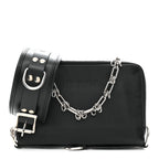 Balenciaga Calfskin Chain Cuff Wristlet Wallet Black