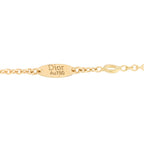 Christian Dior 18K Yellow Gold Diamond Black Onyx Mother of Pearl Rose Celeste Pendant Necklace