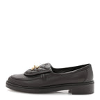 Chanel Lambskin Quilted CC Turnlock Loafers 38.5 Dark Brown