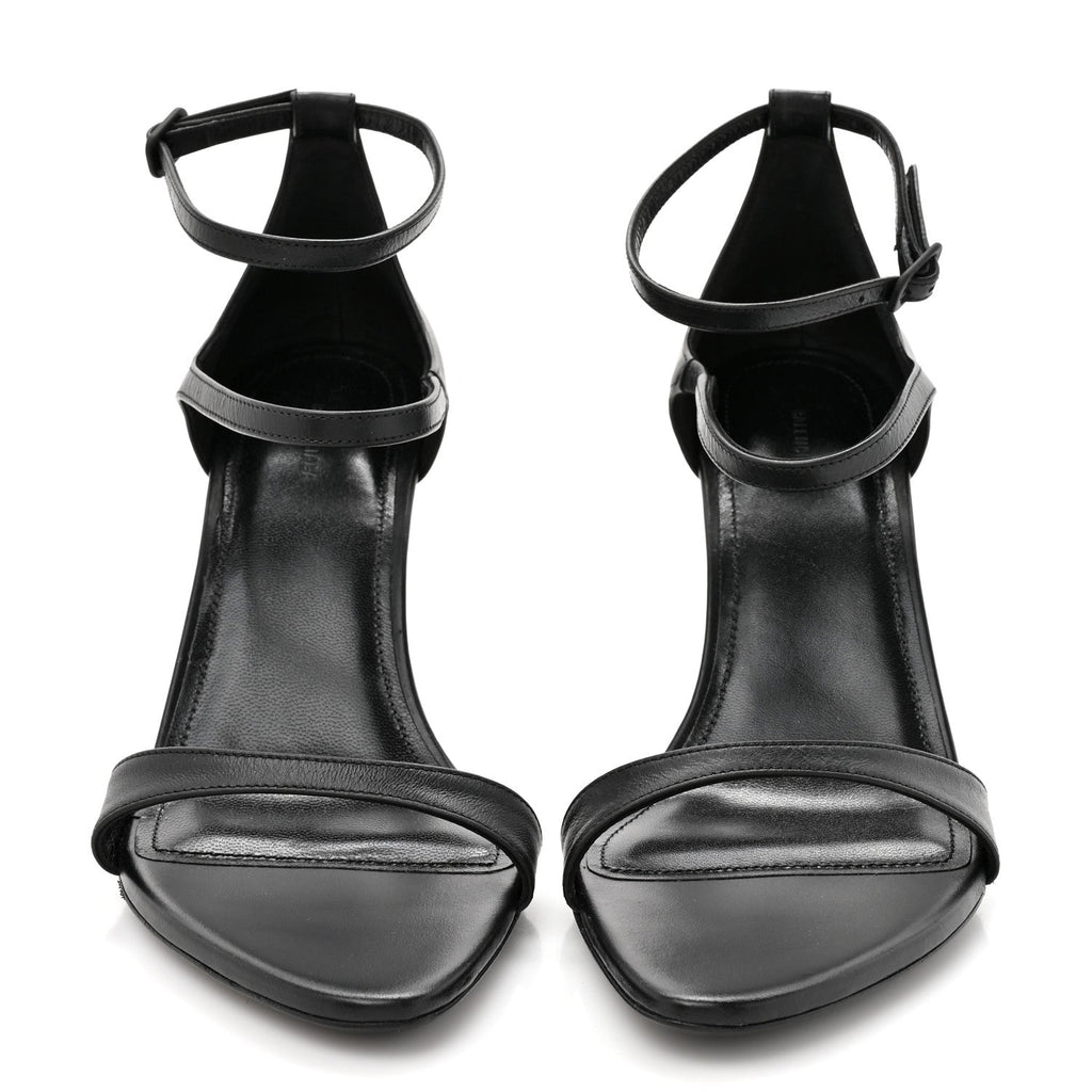 Balenciaga Calfskin Honey 90mm Sandal 37 Black