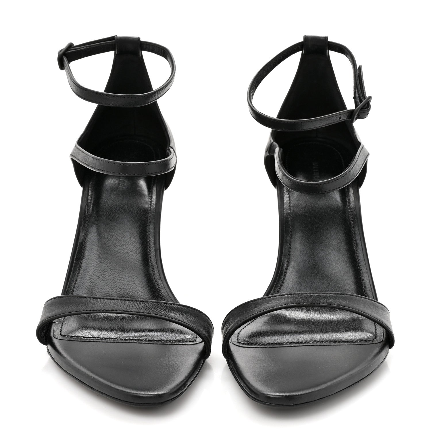Balenciaga Calfskin Honey 90mm Sandal 37 Black