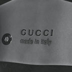 Gucci Spice Lux Nappa Web Combat Boots 40 Black