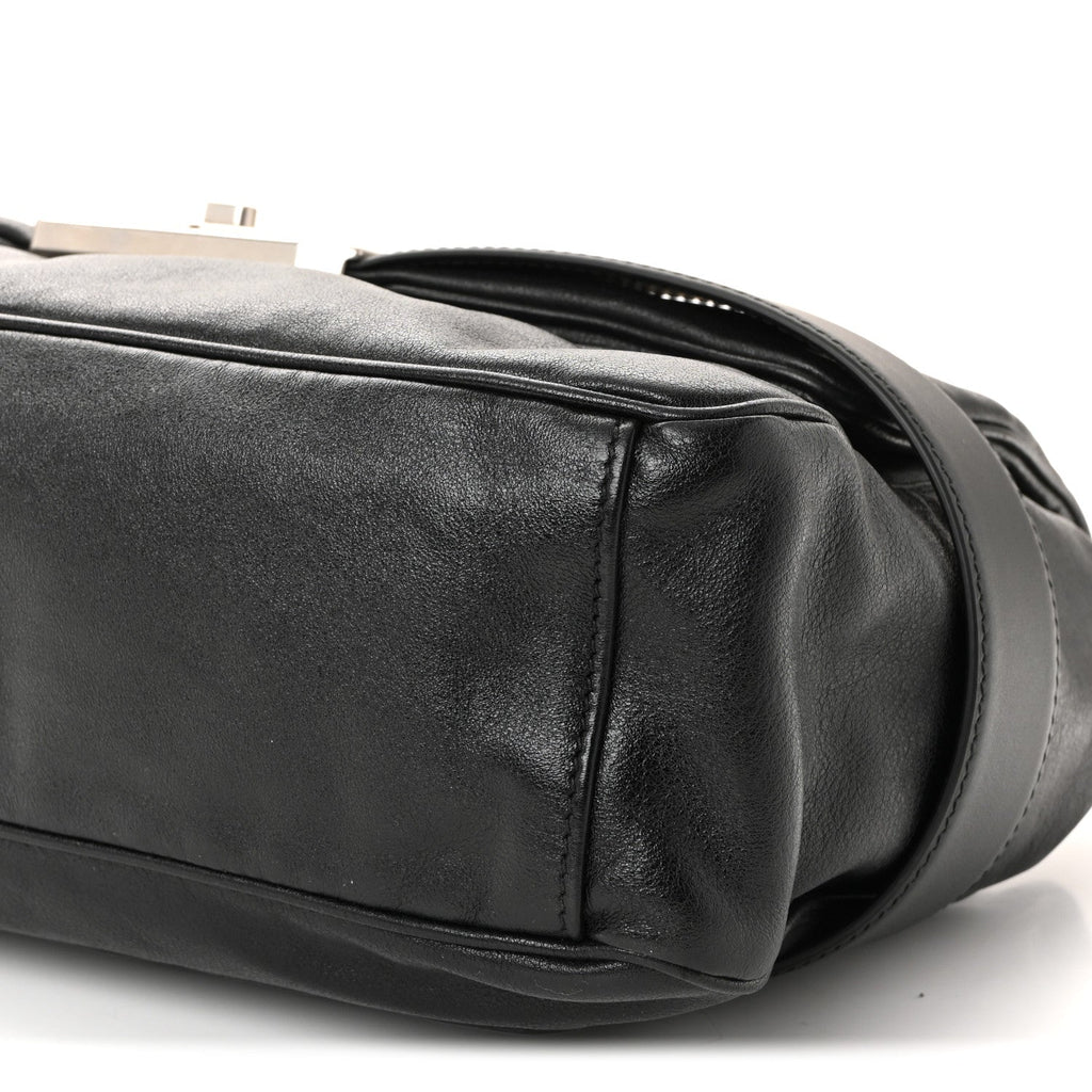 Balenciaga Calfskin Medium Modu Shoulder Bag Black