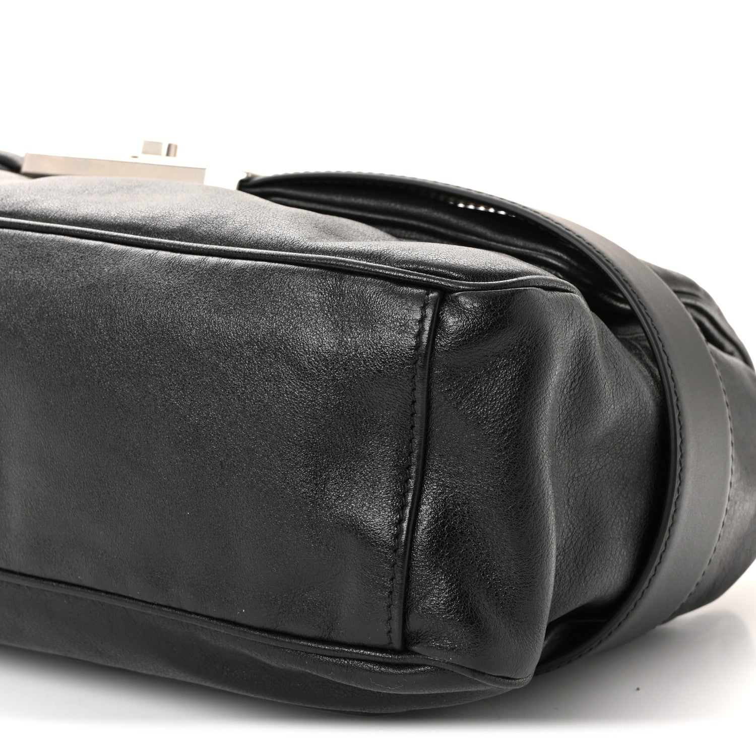 Balenciaga Calfskin Medium Modu Shoulder Bag Black