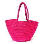 Balenciaga BOTTEGA VENETA Raffia Large Ibiza Basket Bag  Lipstick Pink