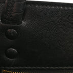 Balenciaga Calfskin Crocodile Embossed Medium Sharp Tote Black