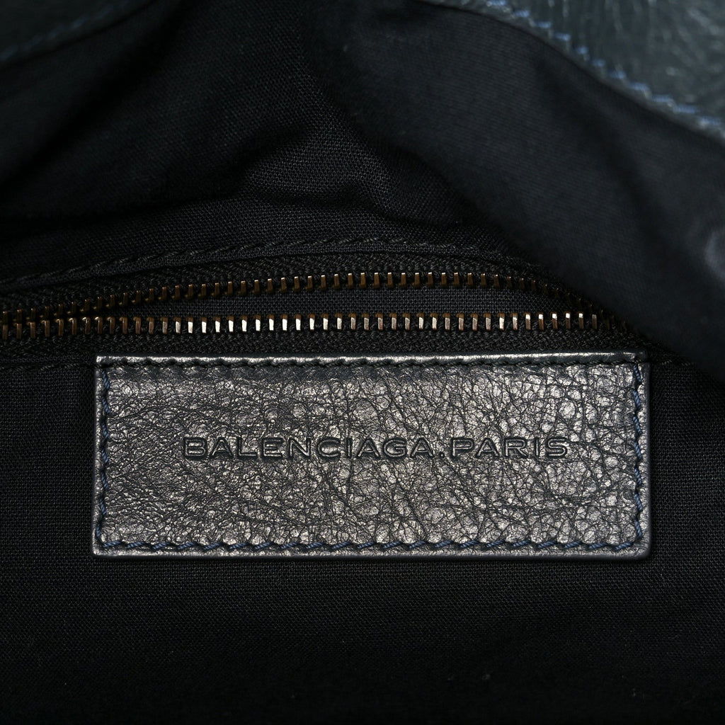 Balenciaga Agneau Classic Hardware Bowling Bag Anthracite