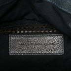 Balenciaga Agneau Classic Hardware Bowling Bag Anthracite